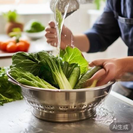 蔬菜洗净，水分保持冷冻