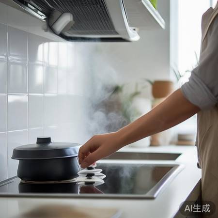 烹饪后，油烟机续工作排烟