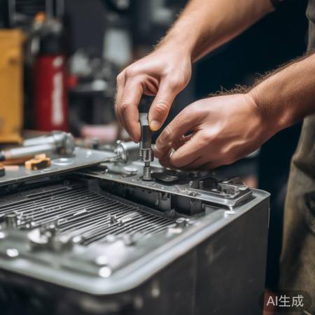 拧螺丝取金属盒