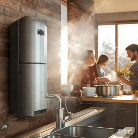 壁挂炉热水即开即热，省时又稳定