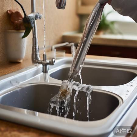 洗衣机排水管异物堵塞