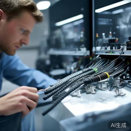 连接电源和通讯线