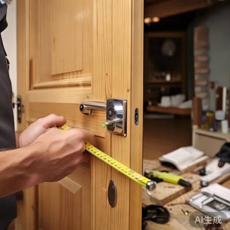 精准量门,确保安装准确