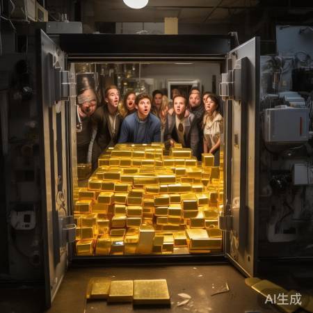 保险柜惊现巨额金条