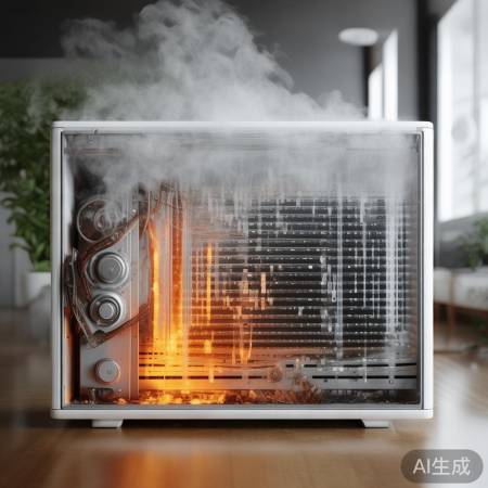 空调制热出水：冷凝积水散热差