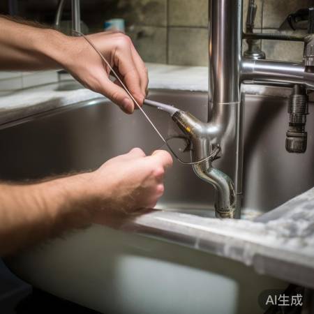 “用细铁丝清除加热器堵塞”