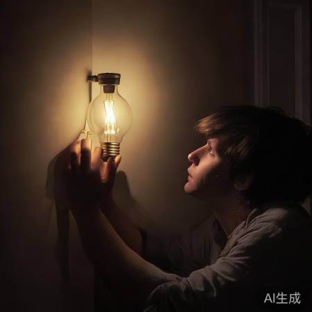 “先换灯泡，再排查问题。”