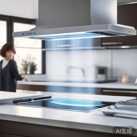 美的油烟机，吸力强大，服务贴心