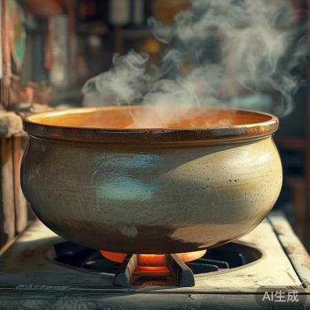 选厚实光滑麦饭石锅