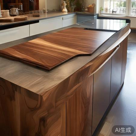 胡桃木灶具,自然百搭