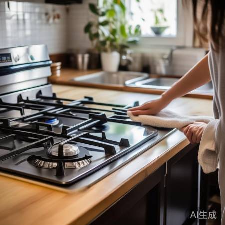 不锈钢灶防潮防刮伤，定期检查安