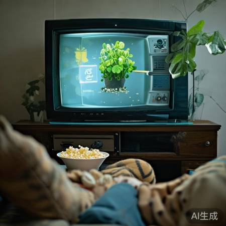 “倒置电视变魔棒，种植新生活！