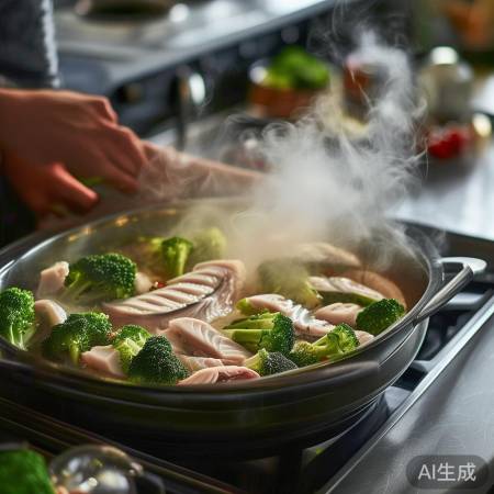集成灶蒸菜，一举两得
