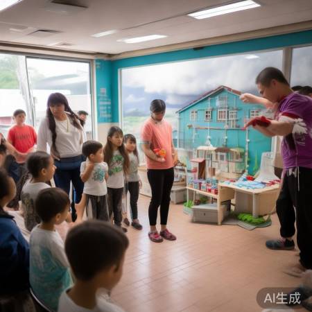 “教孩子防台风小常识”
