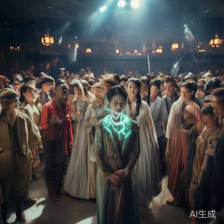 AI演员方桃子走红时尚杂志