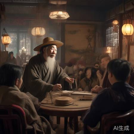 中秋饮酒奇梦，谦师幽默创意