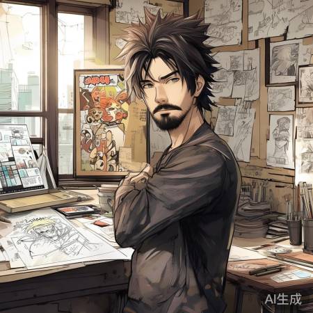 岸本齐史:漫画界才子,新作引期