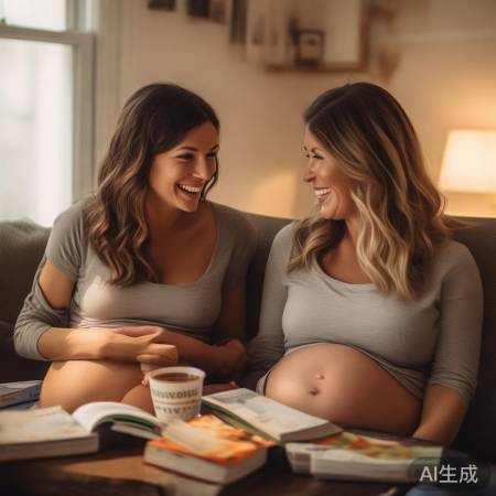 孕妈艰辛，互相扶持