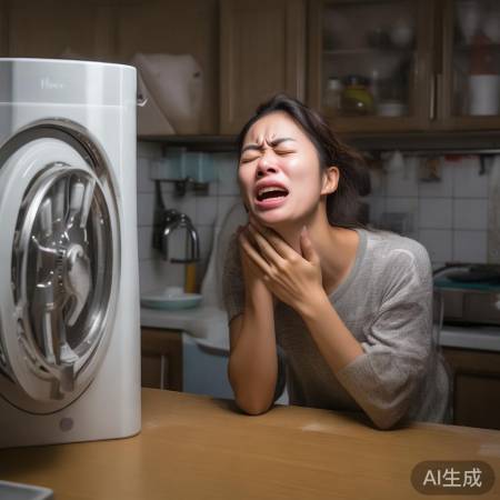 女子误吞豆浆机刀片,喉咙剧痛